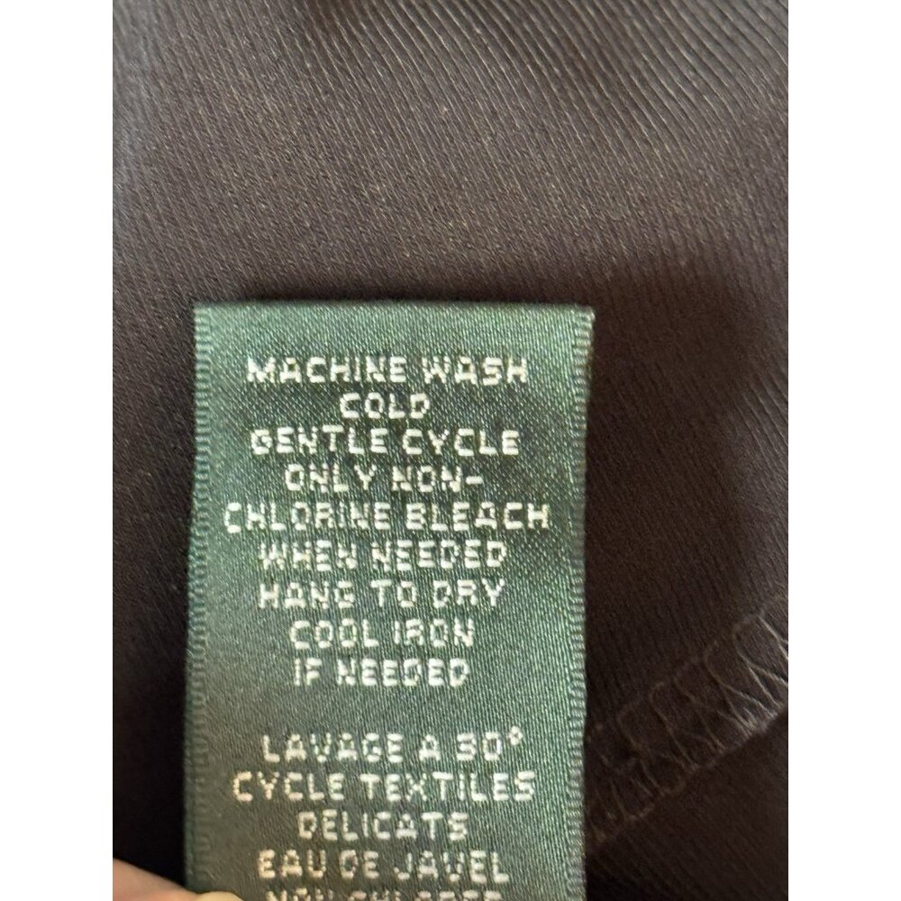 Lauren Ralph Lauren Women’s 10 Petite Black Floral Ruched Career Dress - Picture 8 of 10